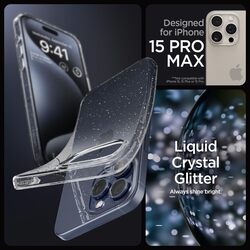 Spigen iPhone 15 Pro Max case cover Liquid Crystal Glitter - Crystal Quartz