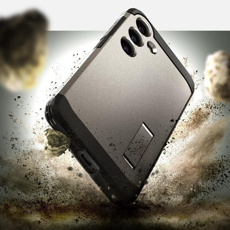 Spigen Samsung Galaxy S24 PLUS case cover Tough Armor with Extreme Impact Foam - Gunmetal