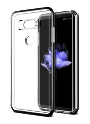 Vrs Design LG V30/V30 Plus Crystal Bumper Mobile Phone Case Cover, Metal Black