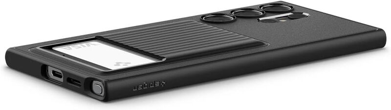 Spigen Samsung Galaxy S24 ULTRA case cover Liquid Slot with Card Holder - Matte Black