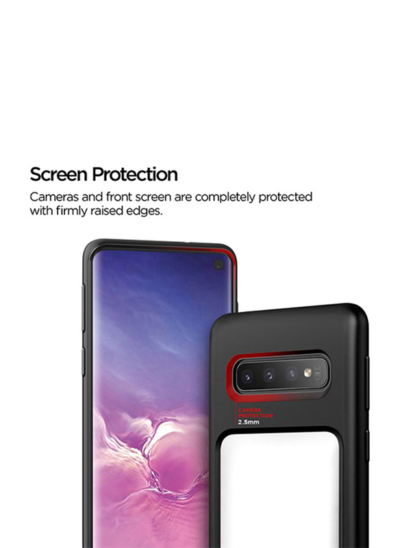 VRS Design Samsung Galaxy S10 Damda High Pro Shield Mobile Phone Back Case Cover, Cream White