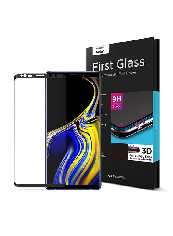 Vrs Design Samsung Galaxy Note 9 First Glass Premium 3D Full Cover Curved Edge Tempered Glass Screen Protector, Clear