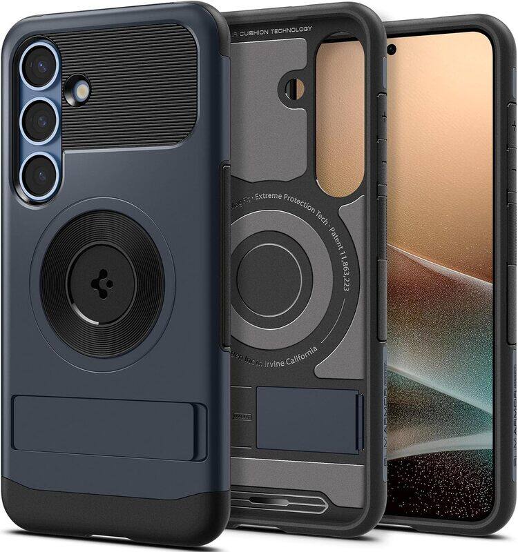 

Spigen Samsung Galaxy S25 Slim Armor MagFit (MagSafe) case cover - Metal Slate