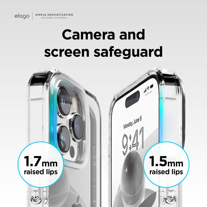 Elago Hybrid for iPhone 14 Pro Case Cover - Transparent