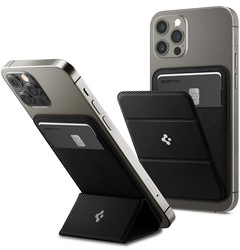 Spigen Apple iPhone 12/12 Mini/12 Pro/12 Pro Max Case Cover MagSafe Smart Fold Magnetic Wallet Card Holder, Black