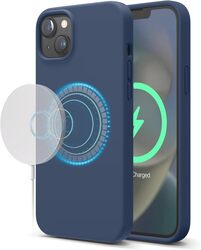 Elago Silicone Shockproof iPhone 14 Plus Case Cover with MagSafe - Jean Indigo