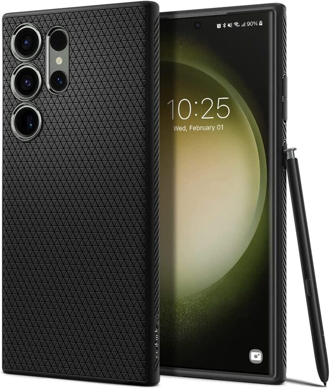 Spigen Liquid Air for Samsung Galaxy S23 Ultra Case Cover - Matte Black