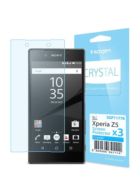 Spigen Sony Xperia Z5 Crystal Screen Protector, 3-Pieces, Clear