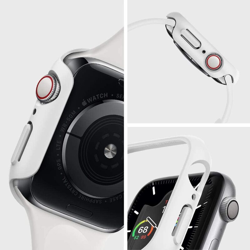 Spigen Apple Watch 44mm Series 6 / SE / 5/4 PC case cover Thin Fit, White