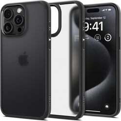 Spigen iPhone 15 Pro Max case cover Ultra Hybrid - Frost Black