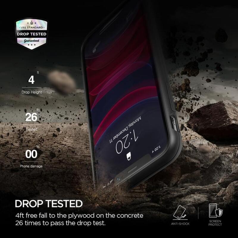 Vrs Design Apple iPhone 11 Damda Single Fit Mobile Phone Case Cover, Black