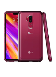 Vrs Design LG G7 ThinQ Crystal Bumper Mobile Phone Case Cover, Rose/Burgundy