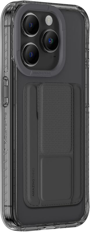 

Apple Amazing Thing Titan Pro Mag Wallet Set for iPhone 15 Pro MAX 3 Card Slot Holder/Stand/Case Cover with Magsafe - Black