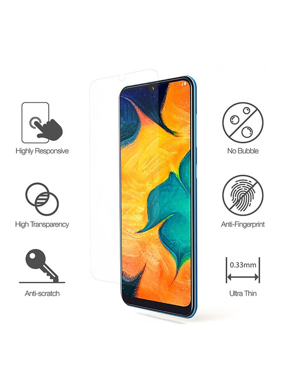 Amazing Thing Samsung Galaxy A30 Supreme Glass 2.5D Case Friendly Tempered Screen Protector, Clear