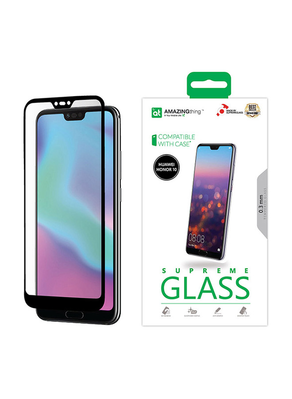 Amazing Thing Huawei Honor 10 Supreme Glass Full Glue Tempered Glass Screen Protector, Clear