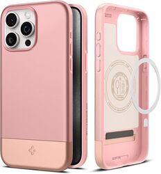 Spigen iPhone 15 PRO case cover Style Armor MagFit Magnetic (MagSafe compatible) - Rose Gold
