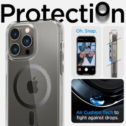 Spigen Ultra Hybrid (MagFit) for iPhone 14 Pro Max Case Cover with MagSafe - Carbon Fiber