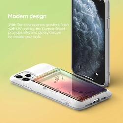 Vrs Design Apple iPhone 11 Pro Damda Glide Shield Semi Automatic Card Wallet Mobile Phone Case Cover, Orange Purple