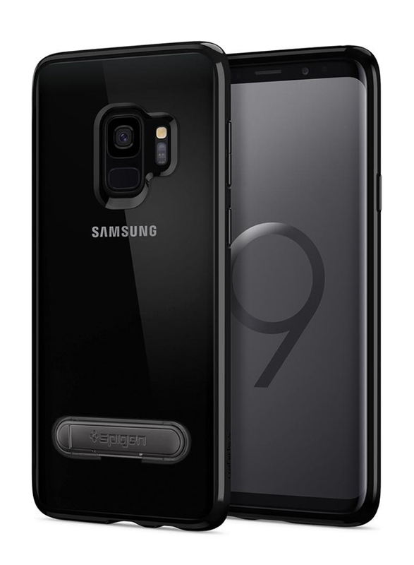 Spigen Samsung Galaxy S9 Ultra Hybrid S Mobile Phone Case Cover, with Kickstand, Midnight Black