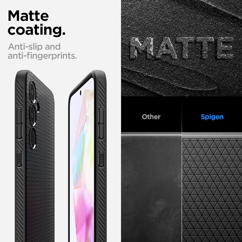 Spigen Liquid Air for Samsung Galaxy A35 case cover - Matte Black