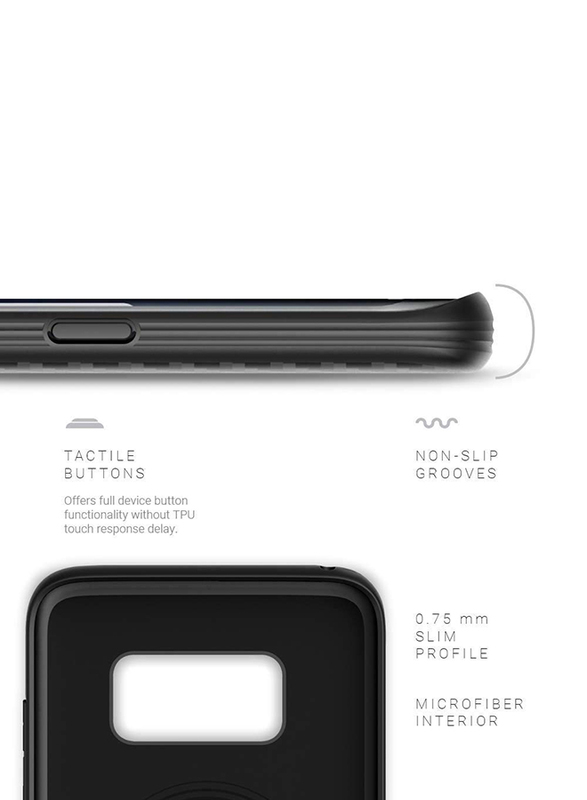 ايفوتيك غطاء حماية سامسونغ جالاكسي S8, اسود