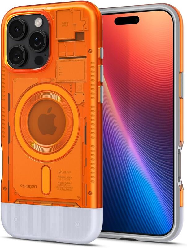 Spigen iPhone 16 Pro Max Classic C1 MagFit case cover - Tangerine