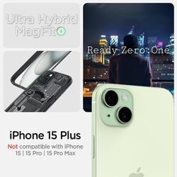 Spigen iPhone 15 Plus case cover Ultra Hybrid MagFit compatible with MagSafe - Zero One