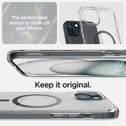 Spigen Ultra Hybrid MagFit for iPhone 15 case cover compatible with MagSafe - Carbon Fiber