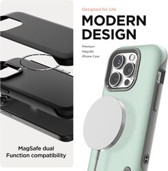 VRS Design Terra Guard Modern for iPhone 15 Pro MAX Case Cover (MagSafe compatible) - Matte Black