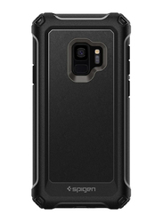 Spigen Samsung Galaxy S9 Pro Guard Mobile Phone Case Cover, with Full 360 Degree Protection Glas.tR Curved 9H Tempered Glass Screen Protector, Gunmetal/Black