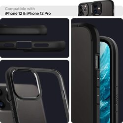 Spigen Apple iPhone 12 / iPhone 12 PRO (6.1 inch) Case Cover Ultra Hybrid, Black