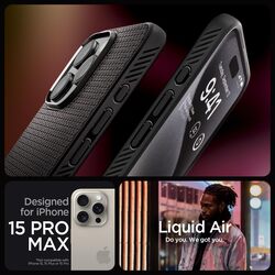 Spigen iPhone 15 Pro Max case cover Liquid Air - Matte Black