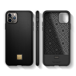 Spigen Apple iPhone 11 Pro PU Case Cover La Manon Classy, Black