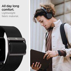 Spigen Apple Watch 40mm Series 6/SE/5/4 and 38mm Series 3/2/1 Fabric Band Lite Fit Strap, Black
