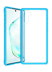 ITskins Samsung Galaxy Note 10 Hybrid Solid Mobile Phone Case Cover, Dual Layer with Hexotek 2.0 Drop Protection, Blue and Transparent
