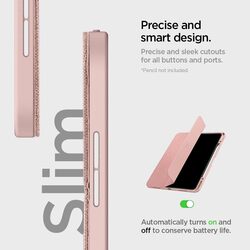 Spigen Urban Fit designed for iPad Pro 13 inch case cover M4 (2024) with Pencil Holder - Rose Gold