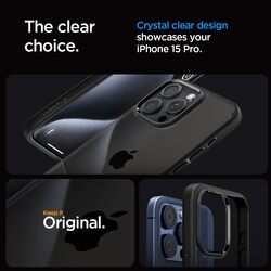 Spigen iPhone 15 Pro case cover Ultra Hybrid - Matte Black