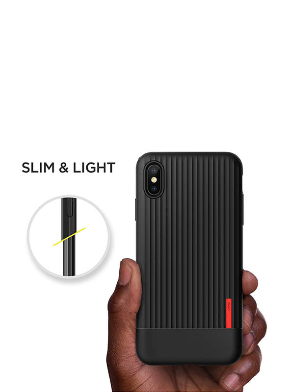 Vrs Design Apple iPhone XS Max Single Fit Label Mobile Phone Case Cover, Black