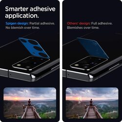Spigen Samsung Galaxy Note 20 Tempered Glass Camera Lens Screen Protector Optik (2 Pack), Black