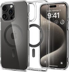 Spigen Ultra Hybrid MagFit for iPhone 15 Pro Max case cover compatible with MagSafe - Carbon Fiber