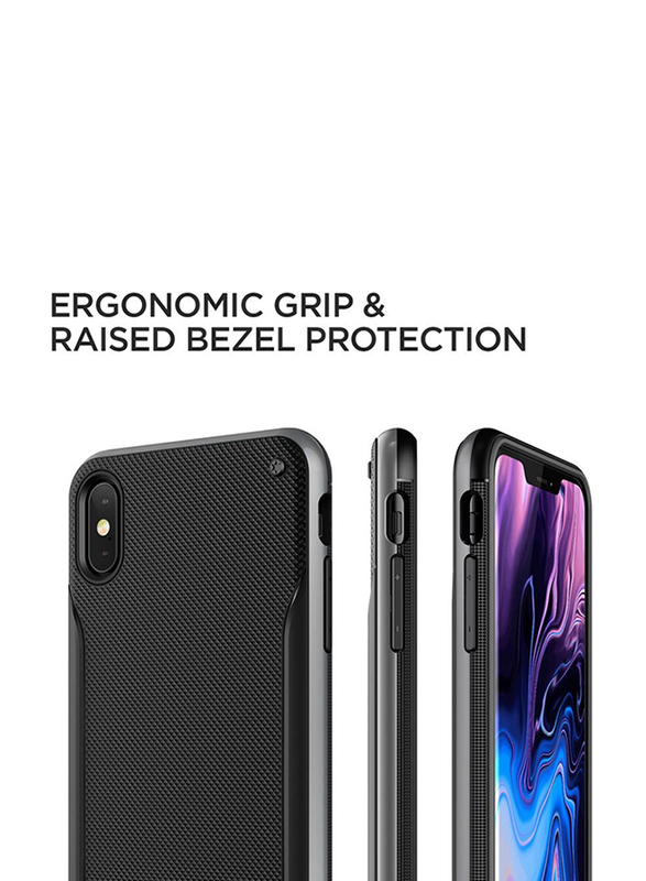 Vrs Design Apple iPhone XS Max High Pro Shield Mobile Phone Case Cover, Steel Silver