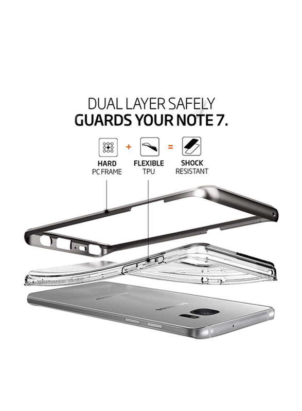 Spigen Samsung Galaxy Note 7/Note FE Neo Hybrid Crystal Mobile Phone Case Cover, Gunmetal