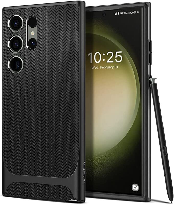 Spigen Neo Hybrid for Samsung Galaxy S23 Ultra Case Cover - Black