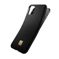 Spigen Apple iPhone 11 Pro PU Case Cover La Manon Classy, Black