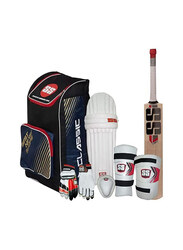 SS 7-Piece Junior Kashmir Willow Cricket Kit with Accessories, Size 2, Multicolour