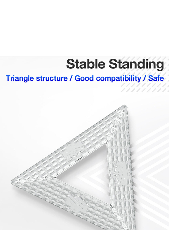 Gan Triangle Display Stand, Silver
