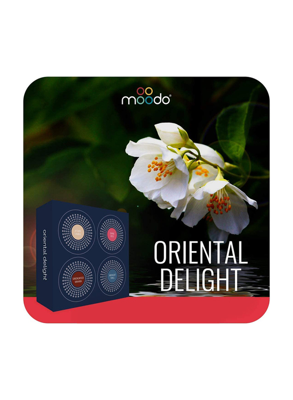 Moodo Oriental Delight Smart Home Aroma Diffuser Fragrance Capsules, 4 Pieces, Blue