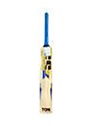 SS Size-4 Core Range Custom English Willow Cricket Bat, Beige/Blue