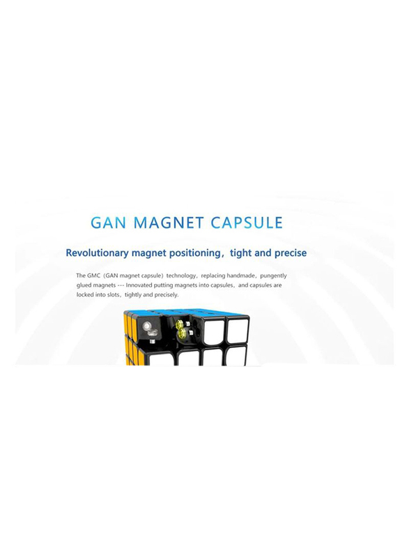 Gan 460 M Stickerless 4 x 4 Magnetic Speed Cube, Multicolour