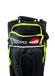 SS Stunner Duffle Cricket Kit Bag with Wheels, Black